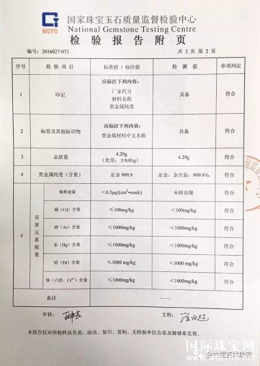 金六福吉祥珠宝产品经深圳市各检查机关抽样检查，均合格！！！