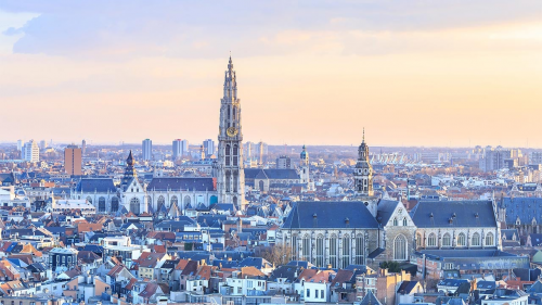 The Antwerp skyline
